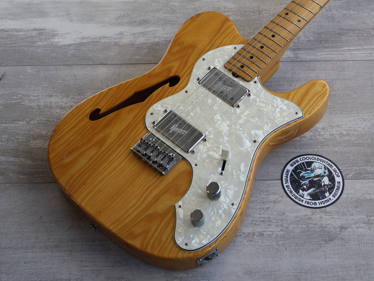 1974 Greco Japan TE-500 Thinline Semi Hollowbody Twang-Style Deluxe (Natural)