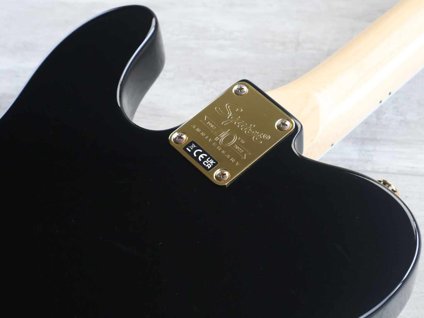 Squier 40th Anniversary "Gold Edition" Telecaster (Black)