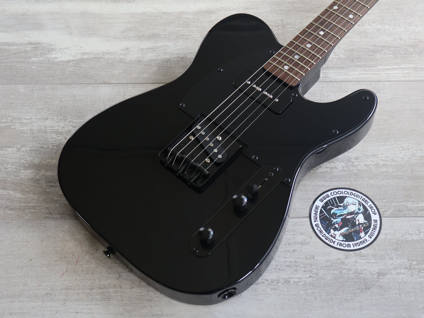 ESP Japan GCA (Guitar Craft Academy) Student Build Twang-Style w/P90 (Black)
