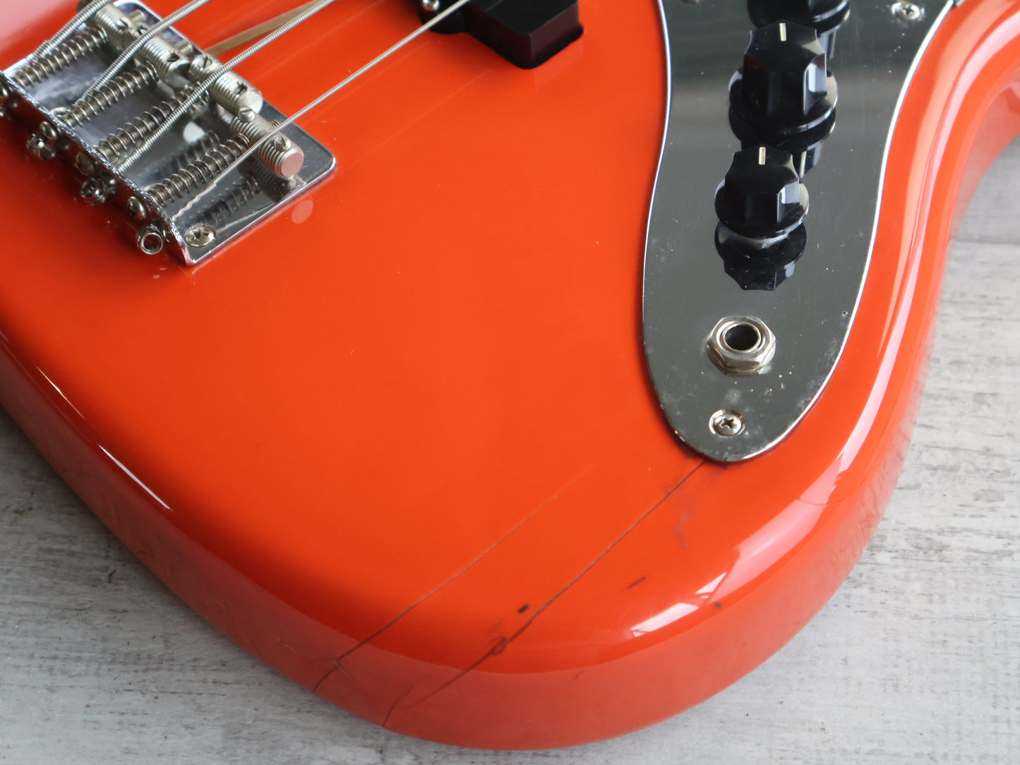 2002 Fender Japan JB62-58 '62 Reissue Jazz Bass (Fiesta Red)