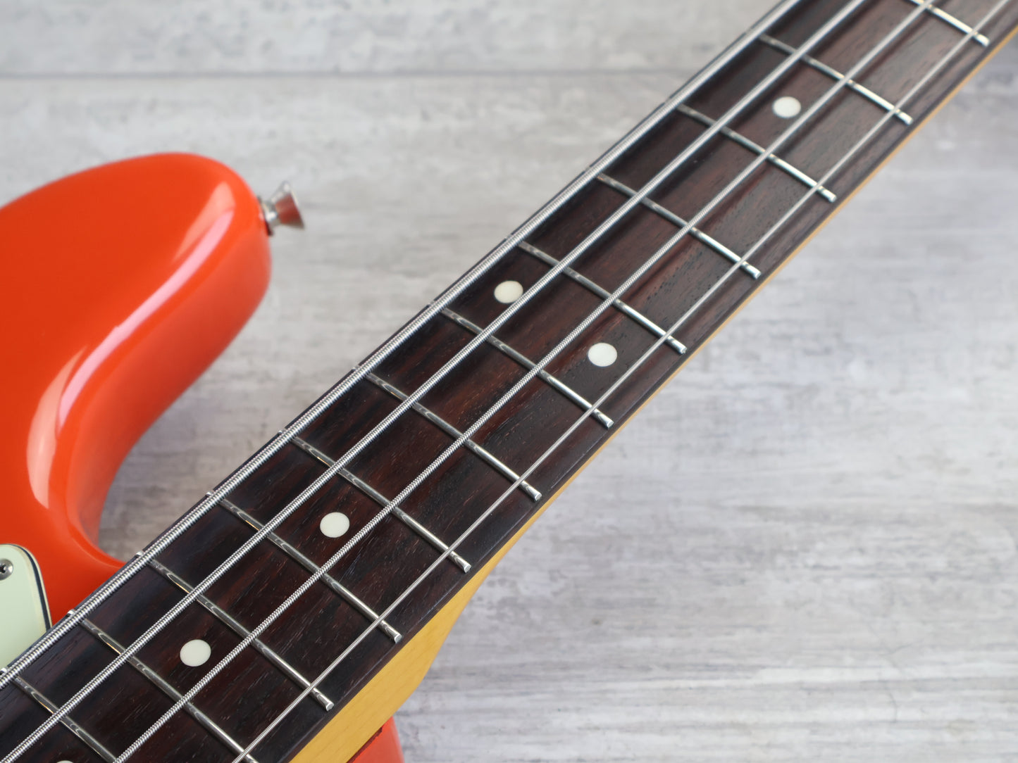 2002 Fender Japan JB62-58 '62 Reissue Jazz Bass (Fiesta Red)