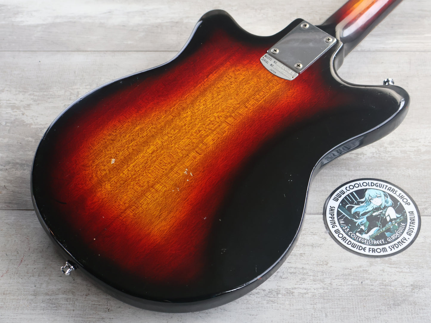 1960's Teisco Japan BS-101 Short Scale Bass w/Goldfoil (Sunburst)