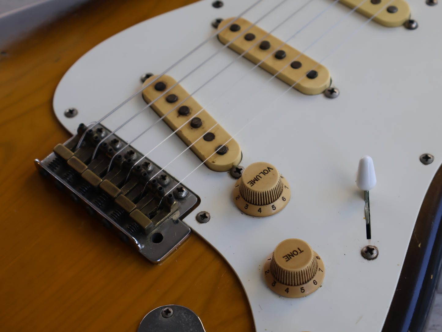 1980 Tokai ST-60 "Refined Pieces"'58 Reissue Stratocaster (Relic'd Two-Tone Sunburst)