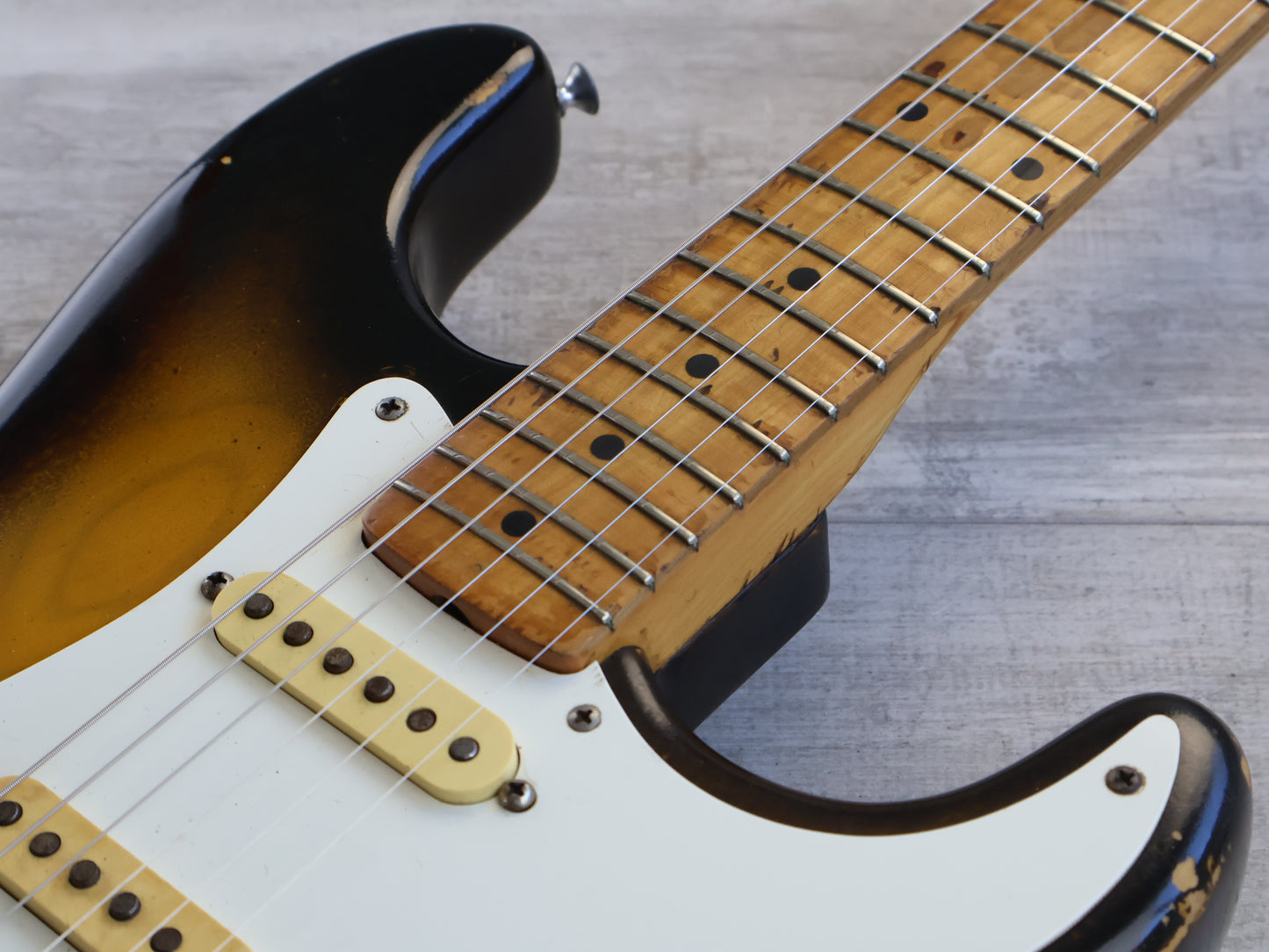 1980 Tokai ST-60 "Refined Pieces"'58 Reissue Stratocaster (Relic'd Two-Tone Sunburst)