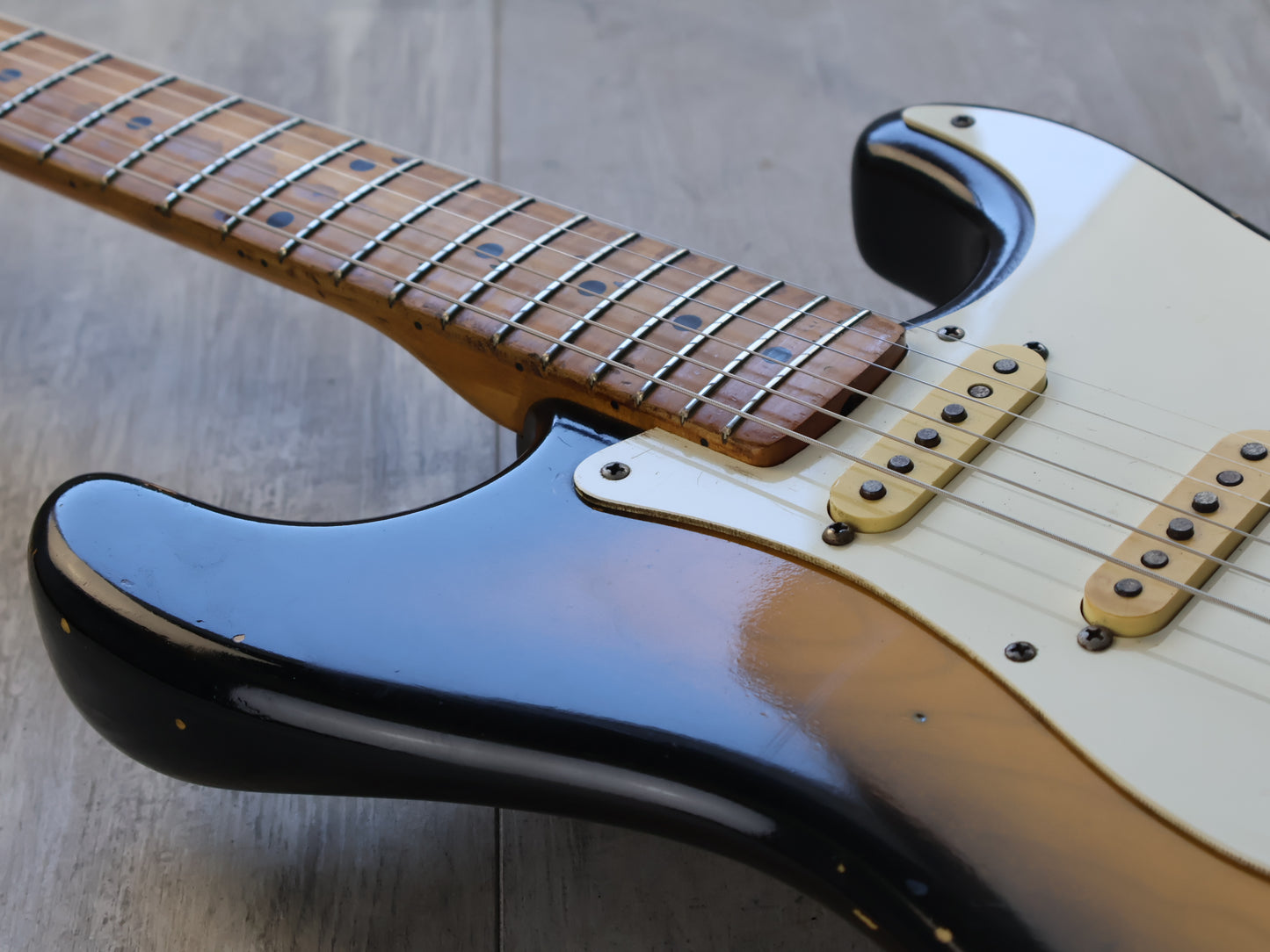 1980 Tokai ST-60 "Refined Pieces"'58 Reissue Stratocaster (Relic'd Two-Tone Sunburst)