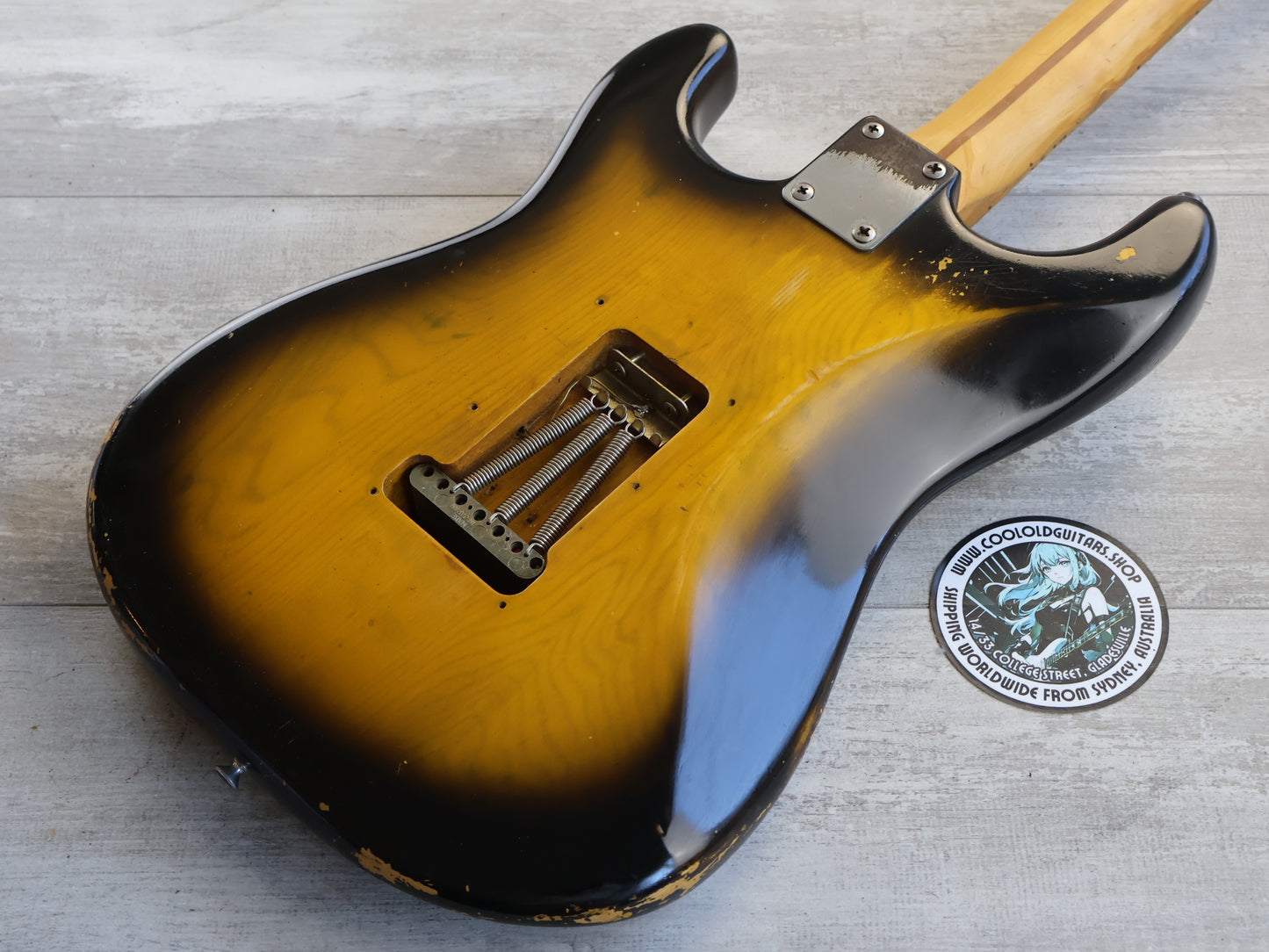 1980 Tokai ST-60 "Refined Pieces"'58 Reissue Stratocaster (Relic'd Two-Tone Sunburst)