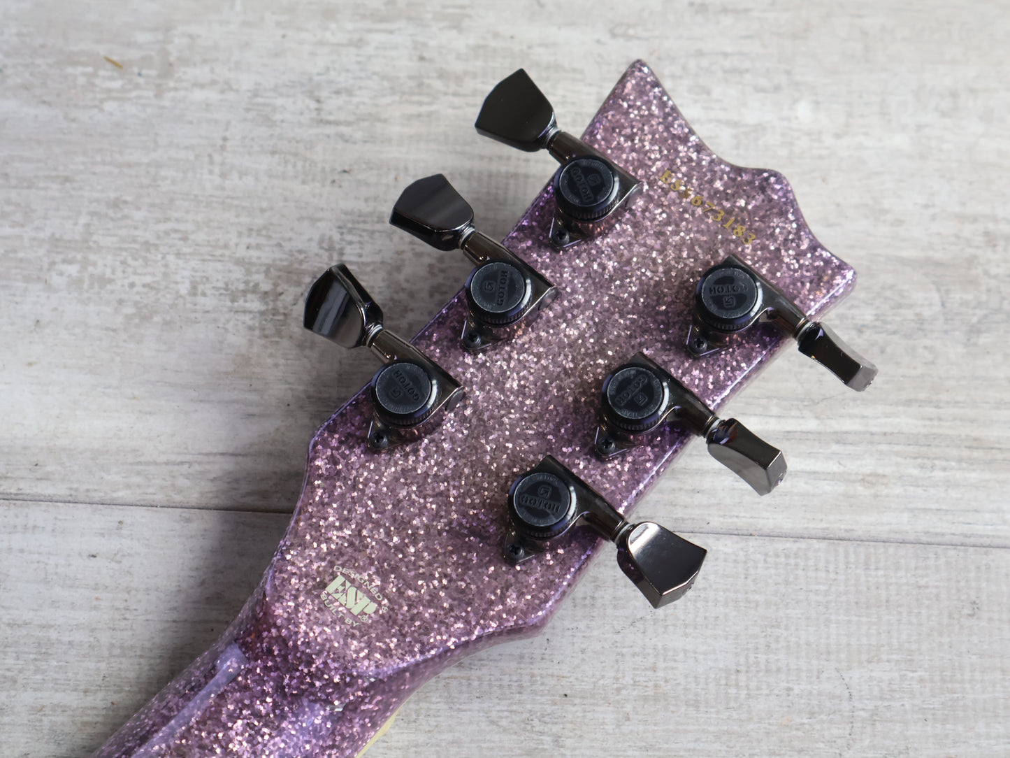 2019 ESP E-II Japan Eclipse EC-DB Les Paul w/EMG's (Purple Sparkle)