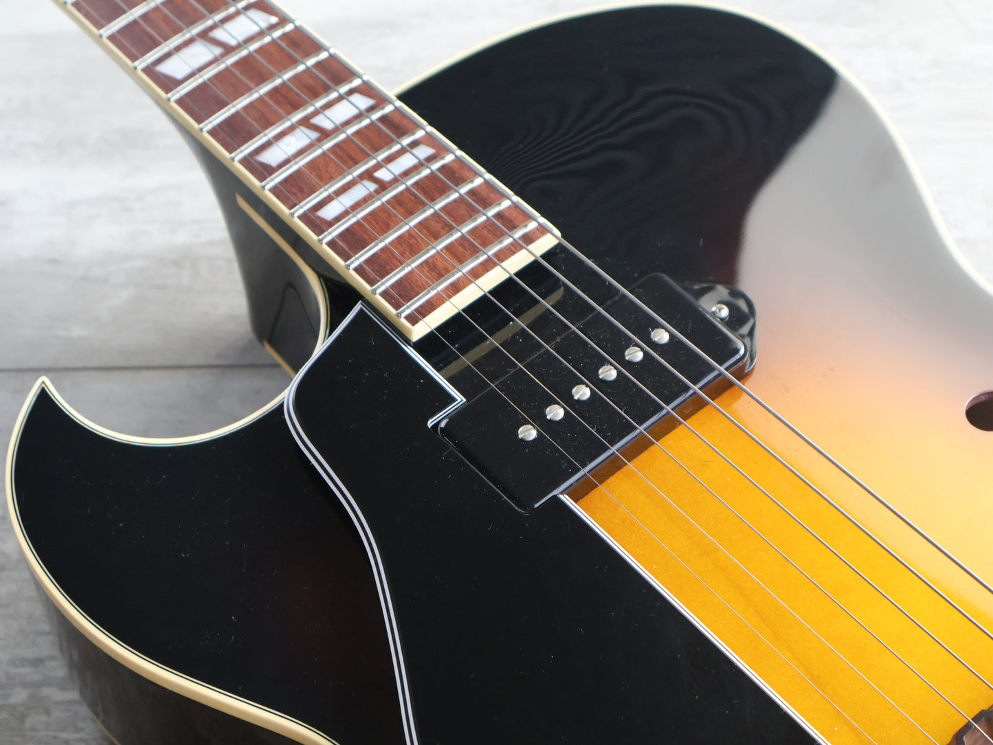 Westville Japan AT105LCL Archtop Tribute Classic LH Left Handed Hollowbody (Late 50's Burst)
