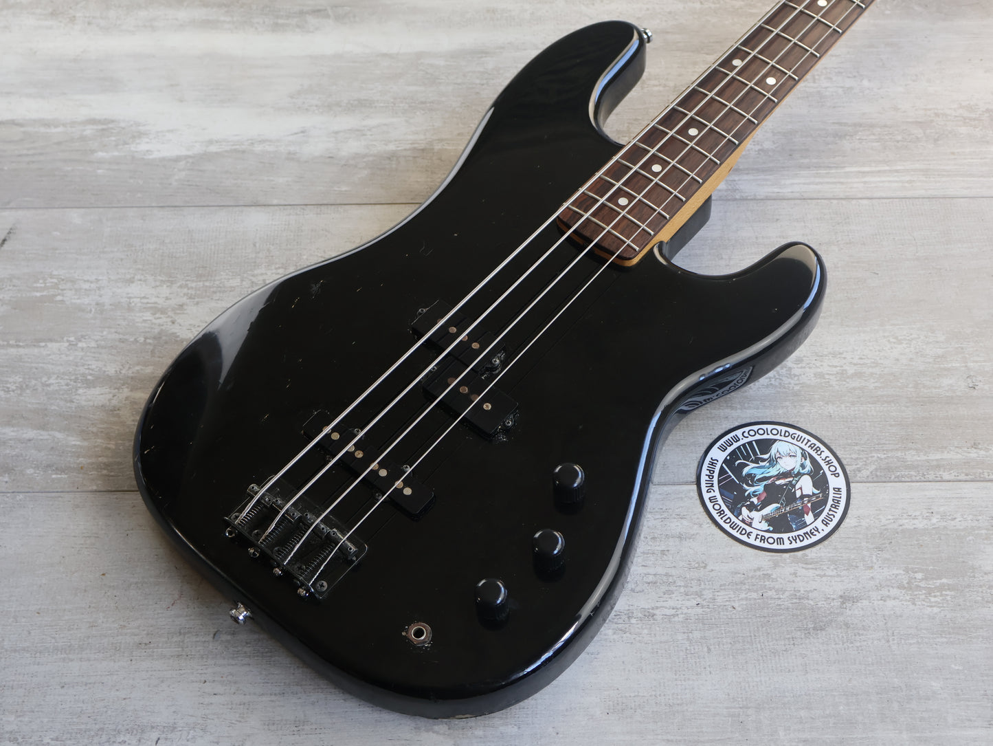 1988 Fender Japan "Jazz Bass Special" Duff McKagen Bass (Black)