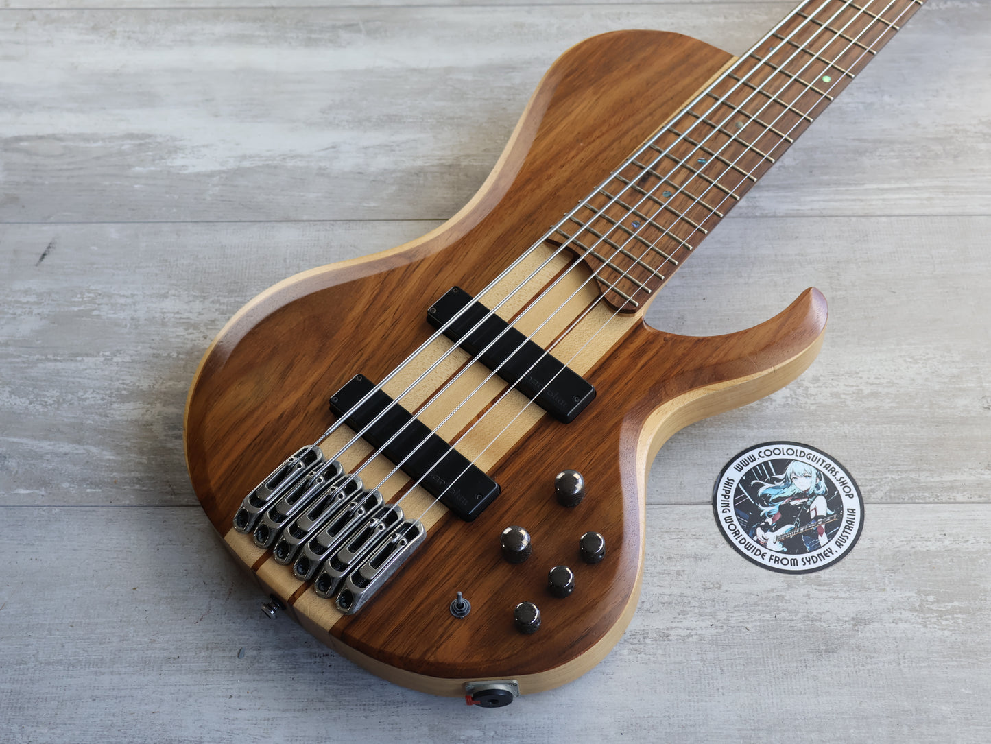 2013 Ibanez BTB686SC 6-String Neckthrough Bass (Natural Flat)