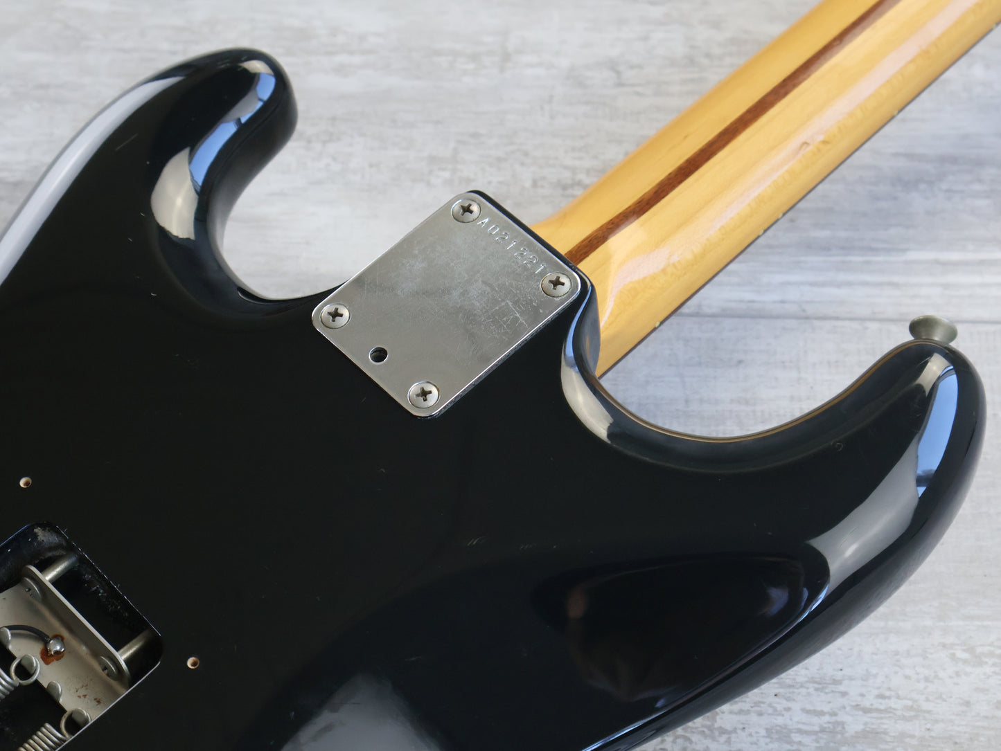 1985 Fender Squier ST-335 Contemporary Series Japan HH Stratocaster (Black)
