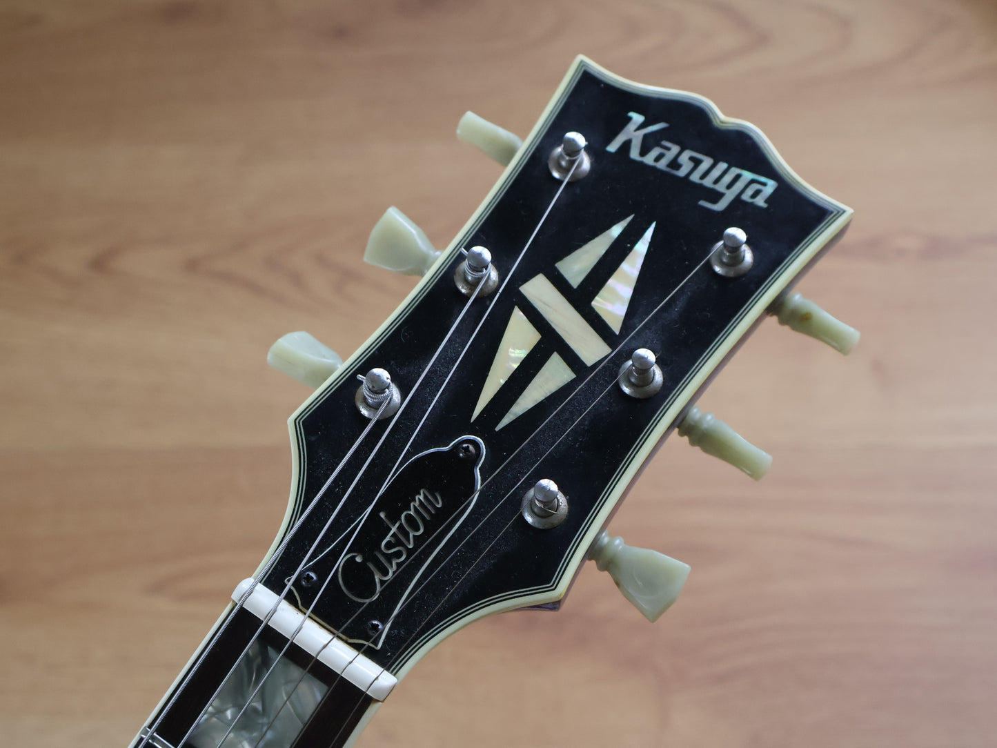 1970's Kasuga Japanese Les Paul Custom (Brown Sunburst)
