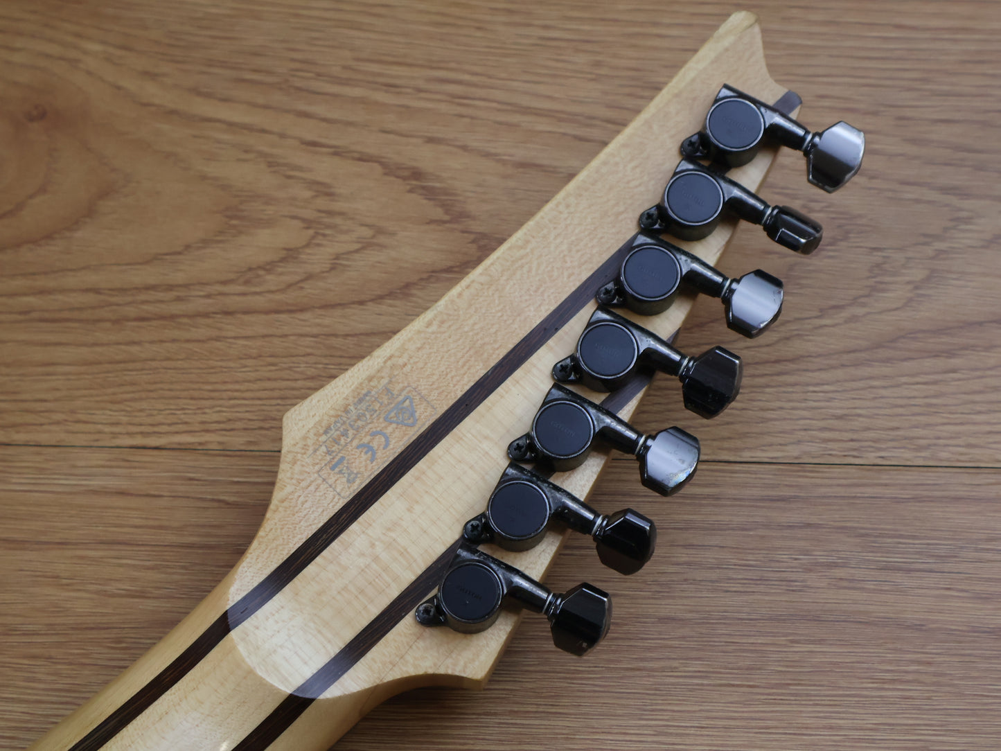 2015 Ibanez Japan RG3727FZ Prestige 7-String HH Superstrat (Black Haze)