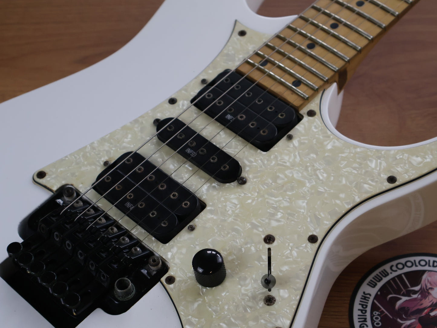 2011 Ibanez RG350MPZ HSH Superstrat (White)