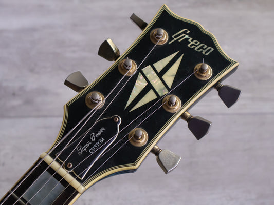 1981 Greco Japan EG-500C Super Power Les Paul Custom w/Bigsby (Ebony)
