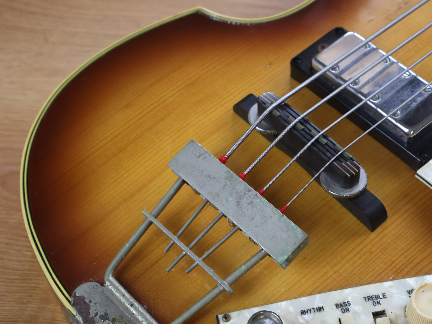 1976 Greco Japan VB-450 Violin Beatle Bass (Brown Sunburst)