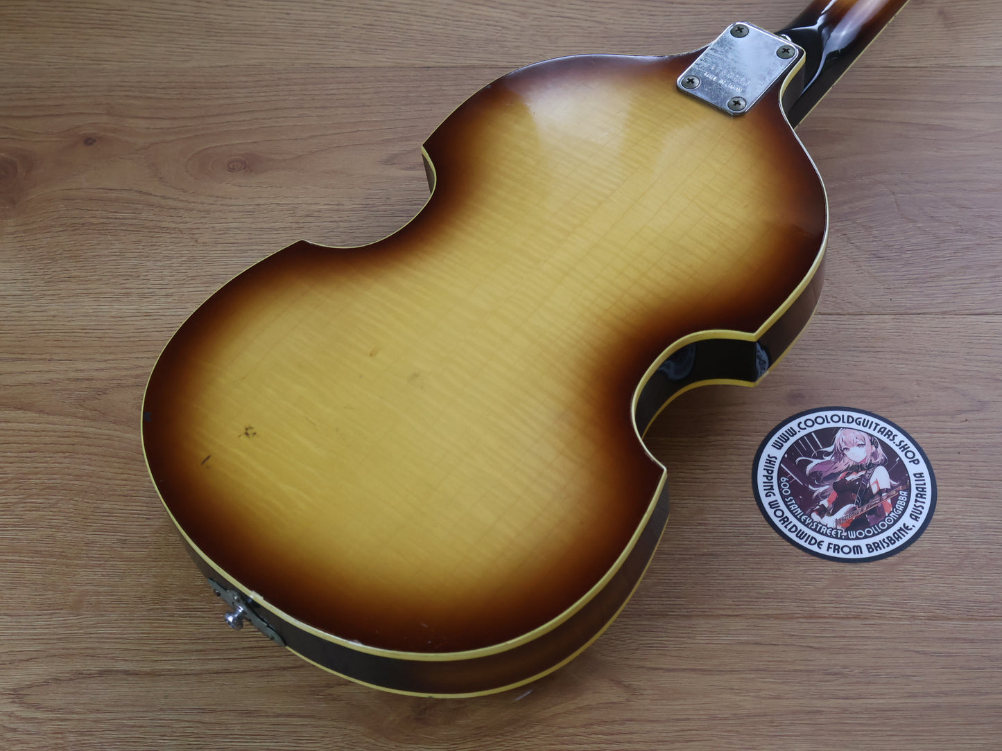 1976 Greco Japan VB-450 Violin Beatle Bass (Brown Sunburst)