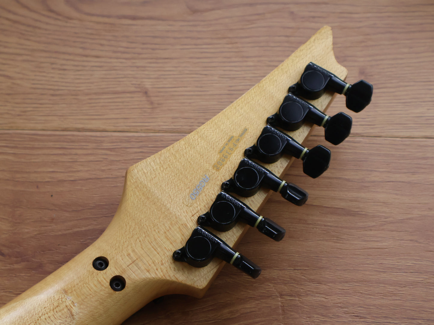 1989 Ibanez Japan RG-550 Superstrat (Faded Desert Sun Yellow)