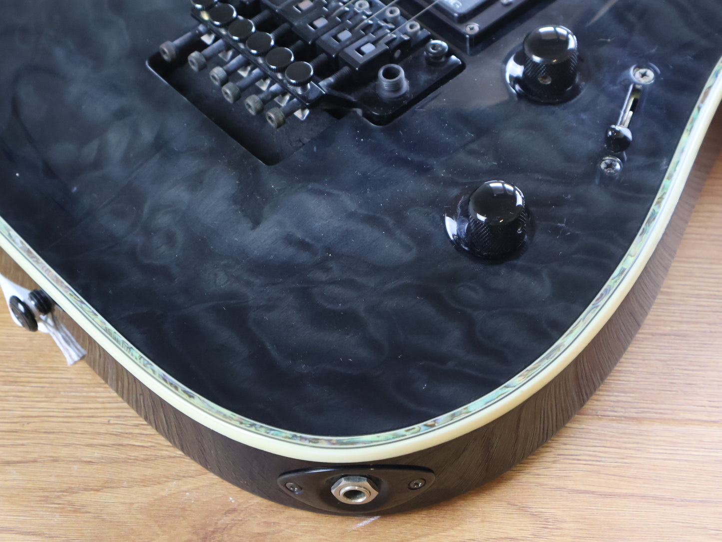 2007 ESP LTD MH-1000FR Deluxe w/EMG's (See Thru Black)