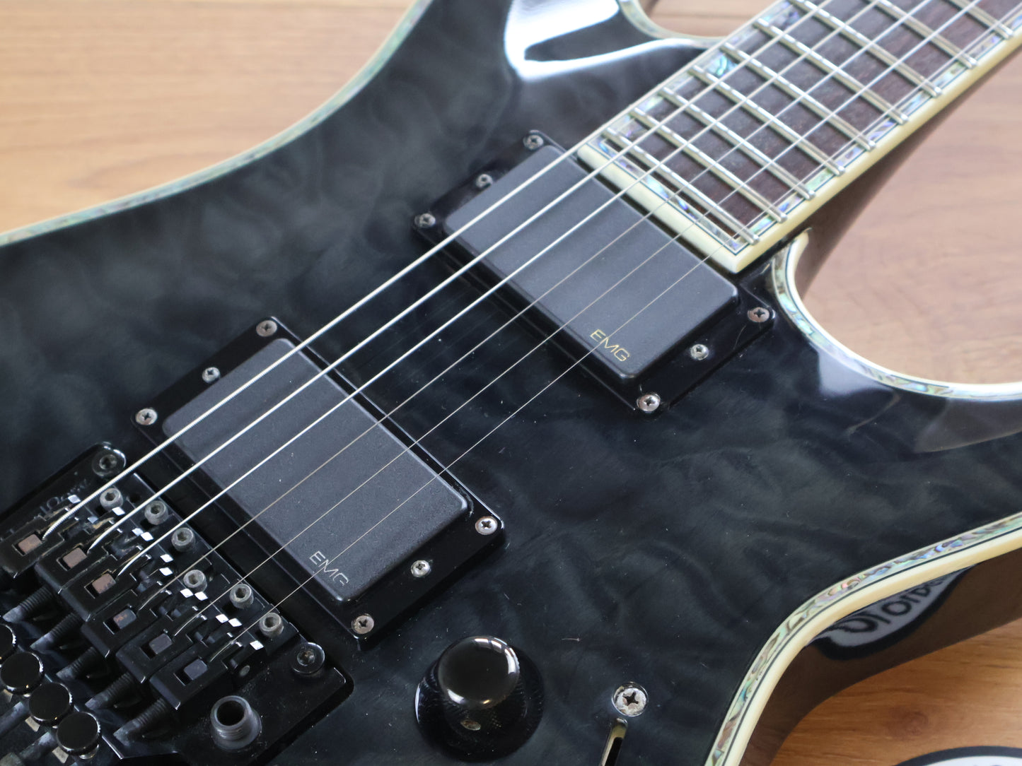 2007 ESP LTD MH-1000FR Deluxe w/EMG's (See Thru Black)