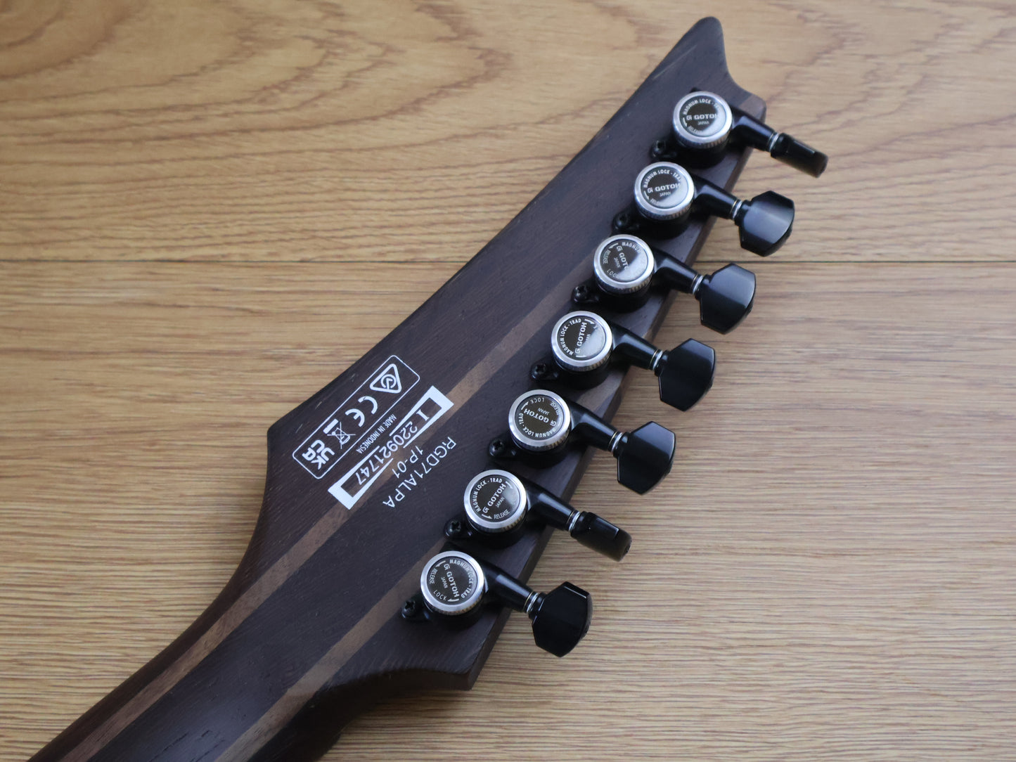 2022 Ibanez RGD71ALPA 7-String (Charcoal Burst Black)