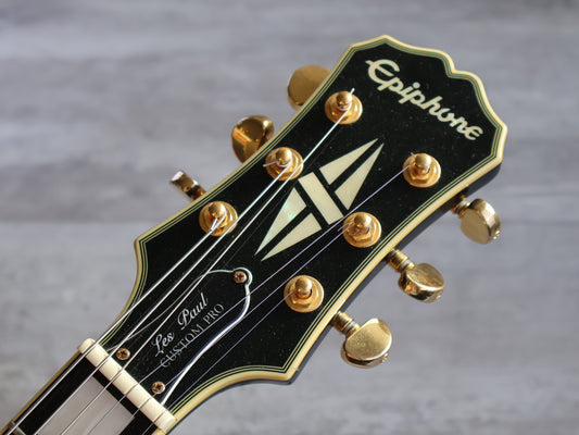 2018 Epiphone Les Paul Custom Pro w/Dimarzio X2N (Ebony)