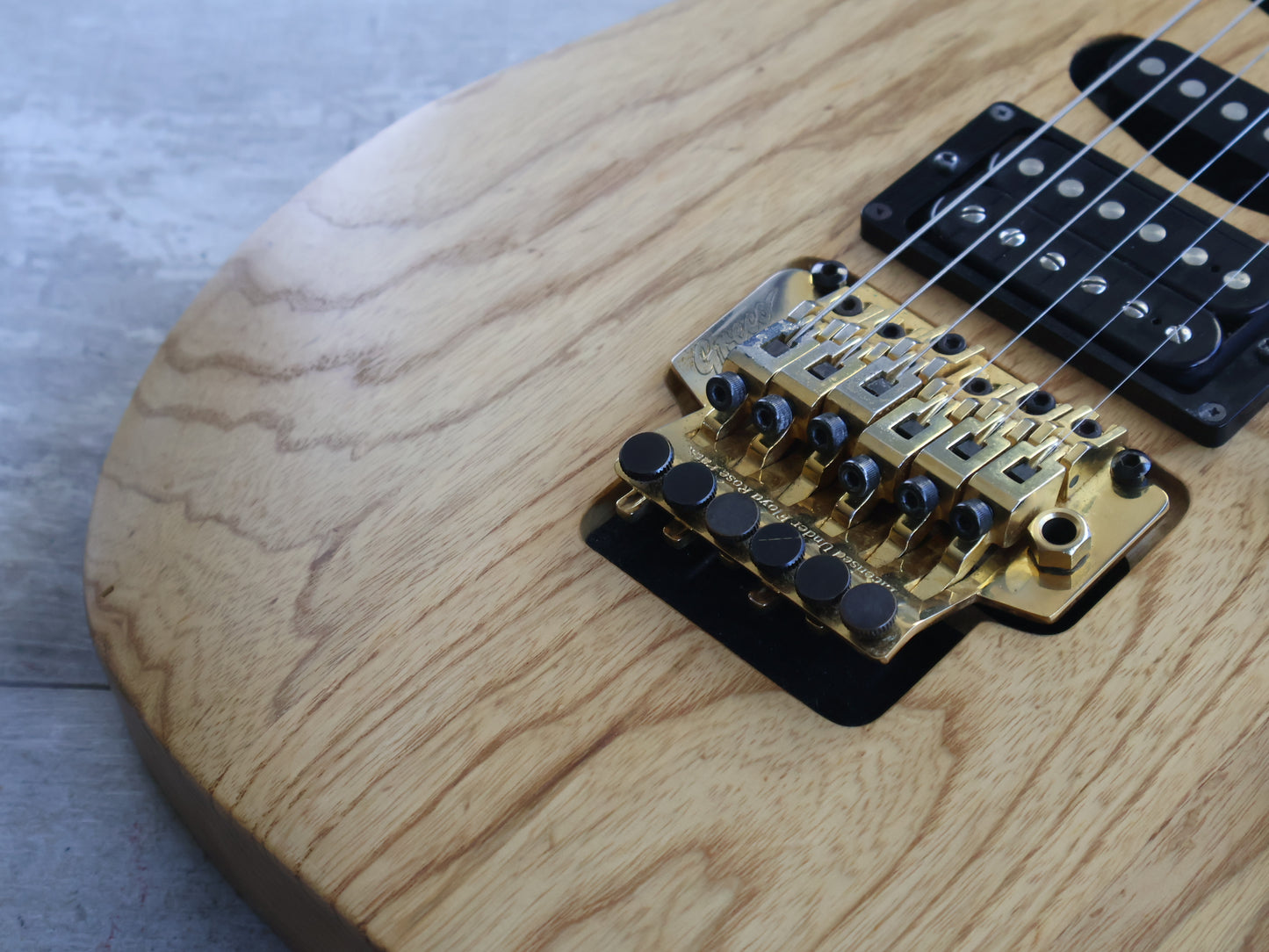 1997 Greco Japan WP-650 "Wild Pecker" Superstrat (Natural Ash)