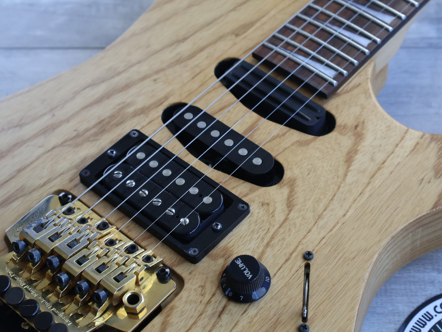 1997 Greco Japan WP-650 "Wild Pecker" Superstrat (Natural Ash)
