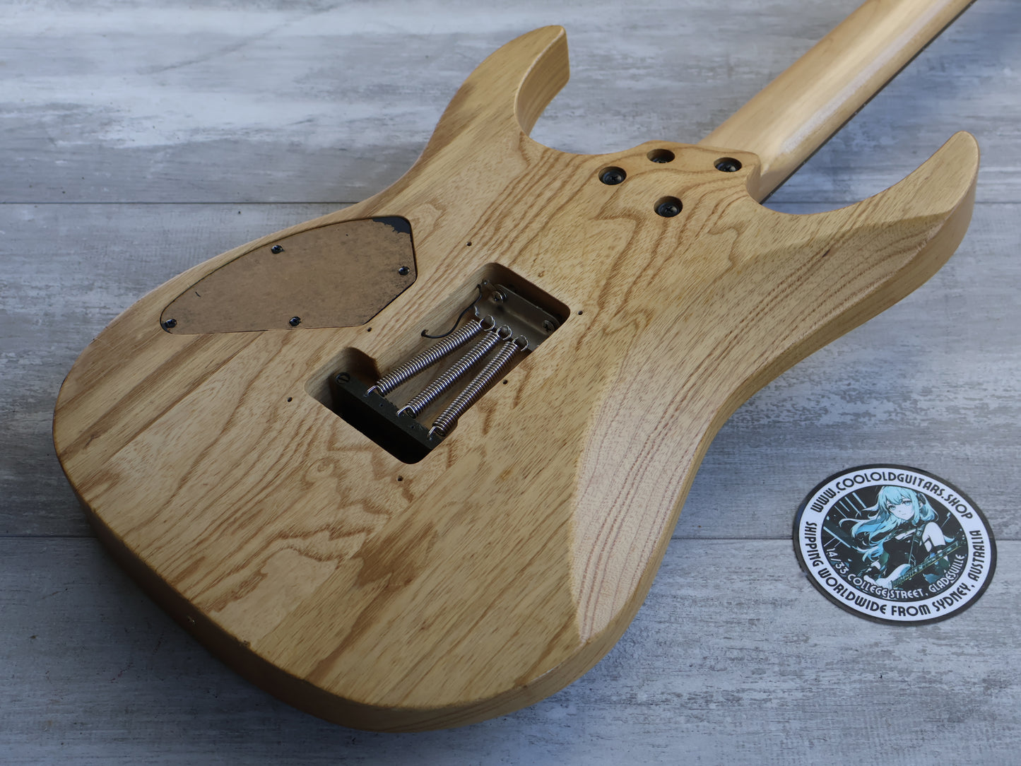 1997 Greco Japan WP-650 "Wild Pecker" Superstrat (Natural Ash)