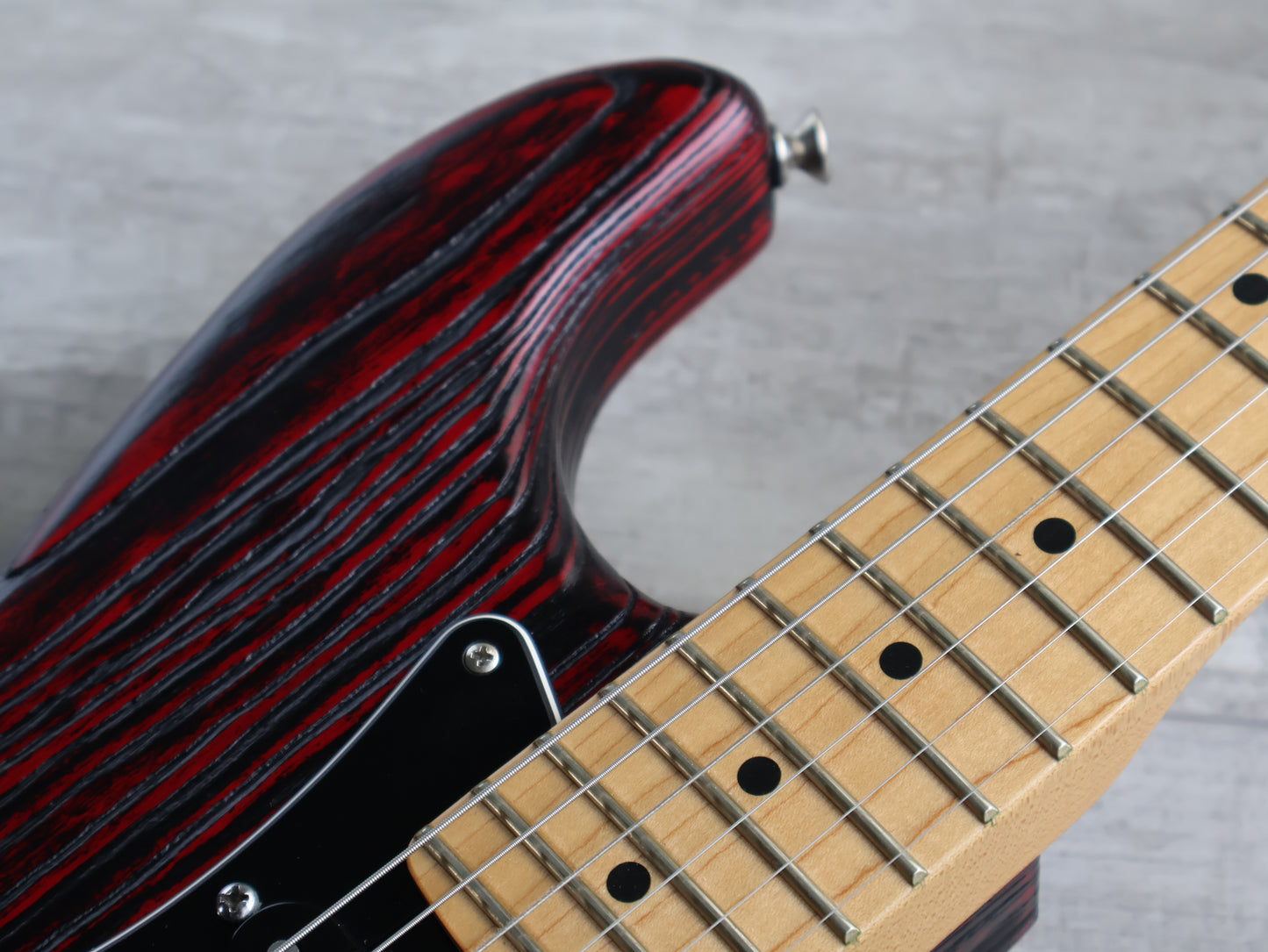 2015 Fender USA Limited Edition Sandblasted Stratocaster (Crimson Red Transparent)