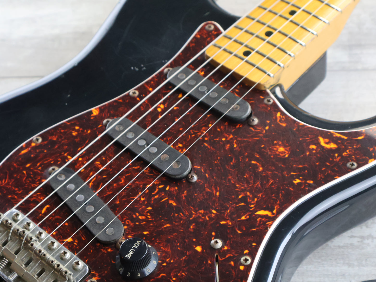 1980's Bill Lawrence (by Morris Japan) Challenger '57 Reissue Stratocaster (Black)