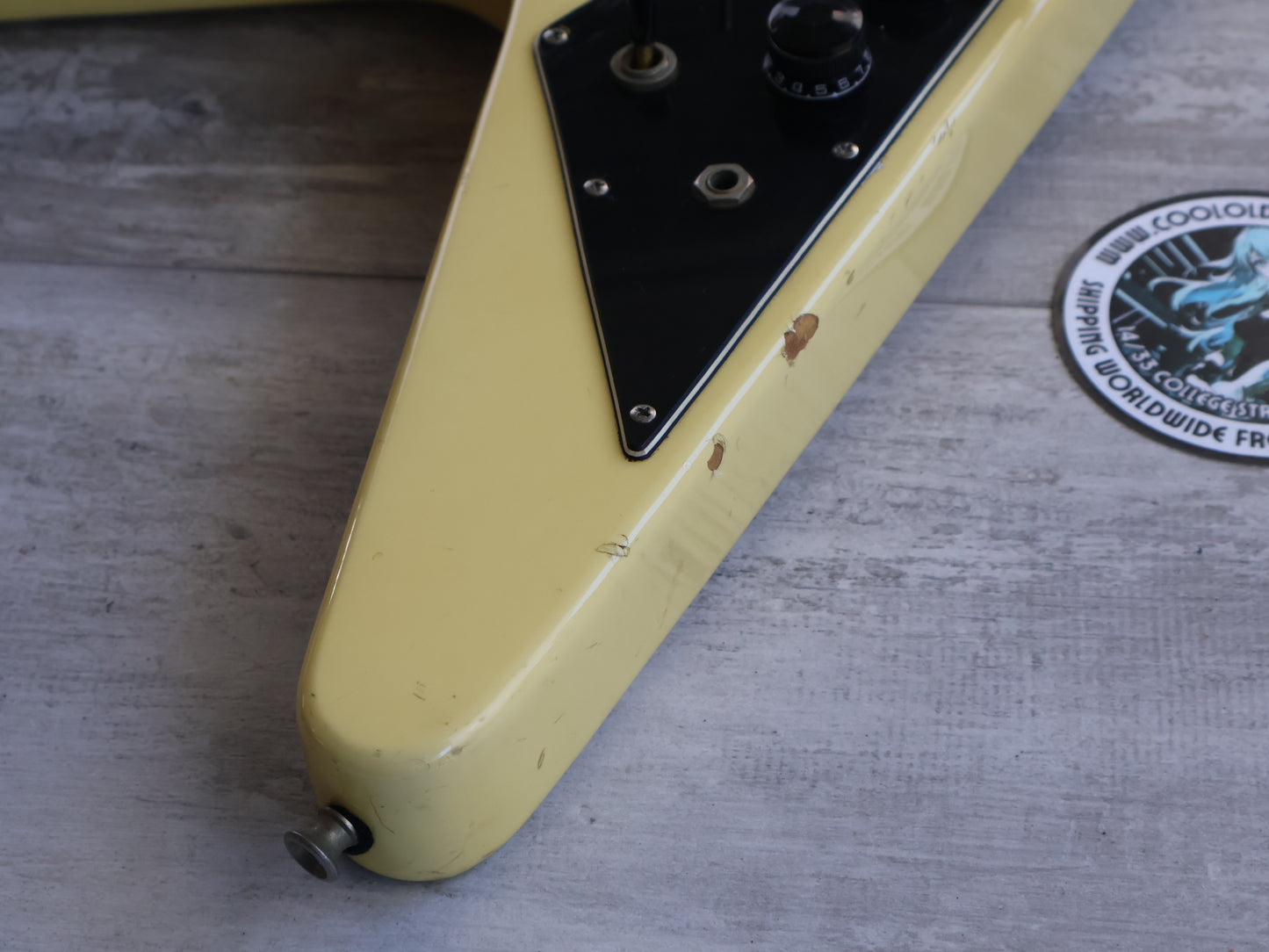 1979 Greco Japan FV-600 '67 Reissue Custom Order Flying V w/Vibrola (White)