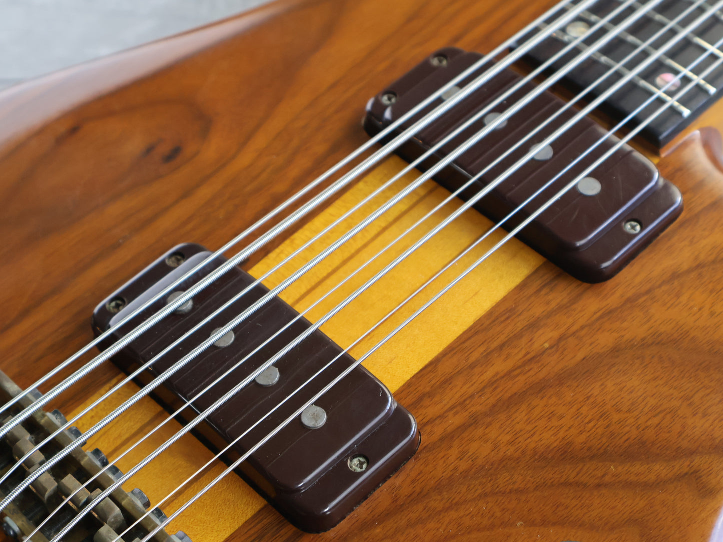 1980 Ibanez Japan MC980 8-String Musician Bass (Dark Stain Natural)