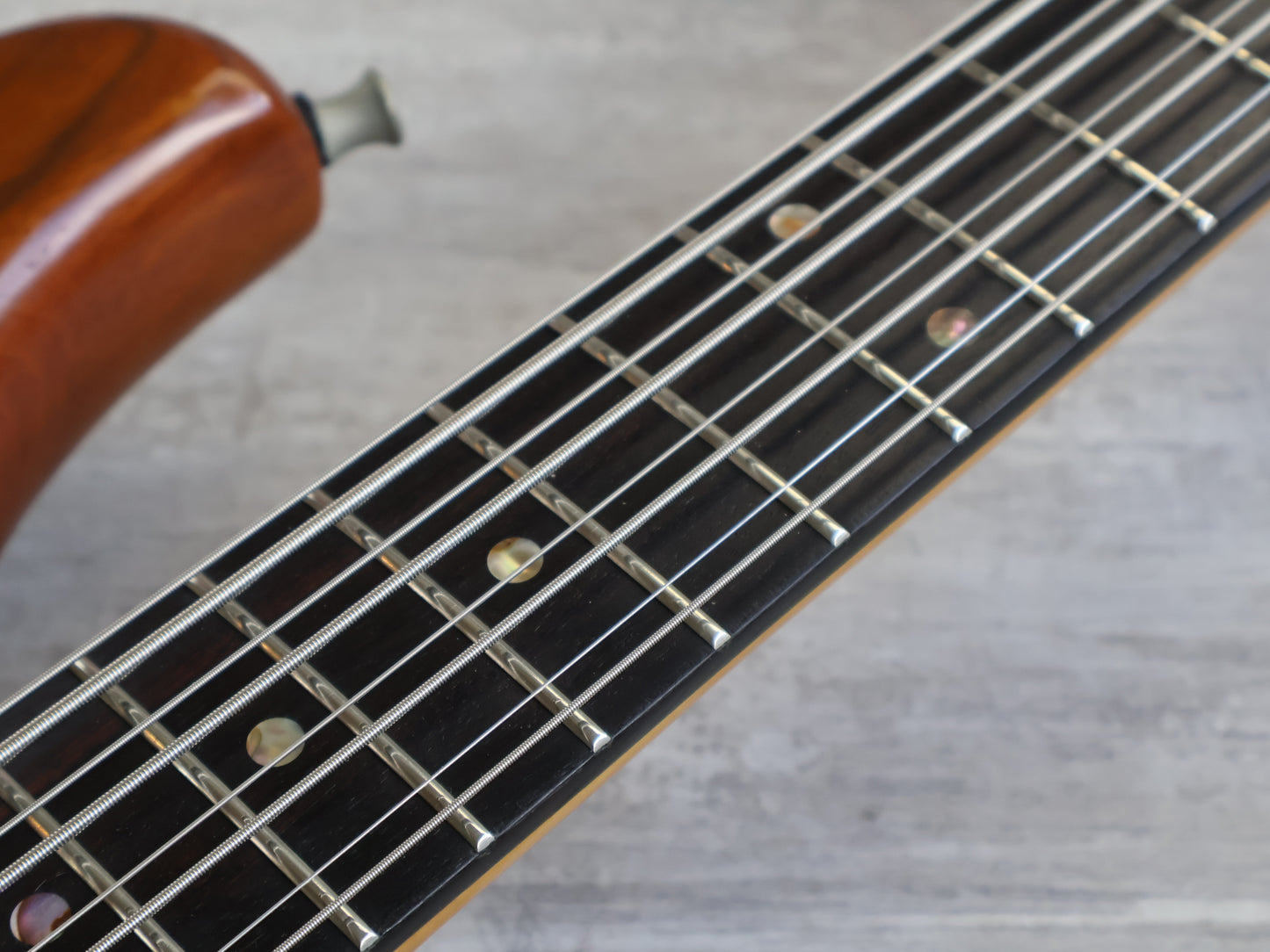 1980 Ibanez Japan MC980 8-String Musician Bass (Dark Stain Natural)