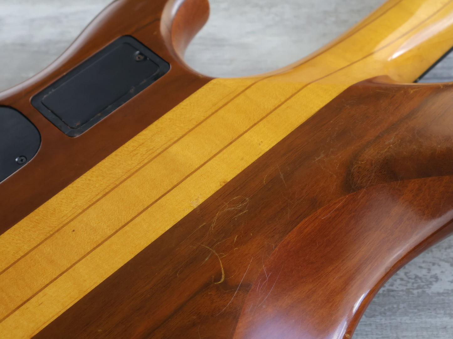 1980 Ibanez Japan MC980 8-String Musician Bass (Dark Stain Natural)
