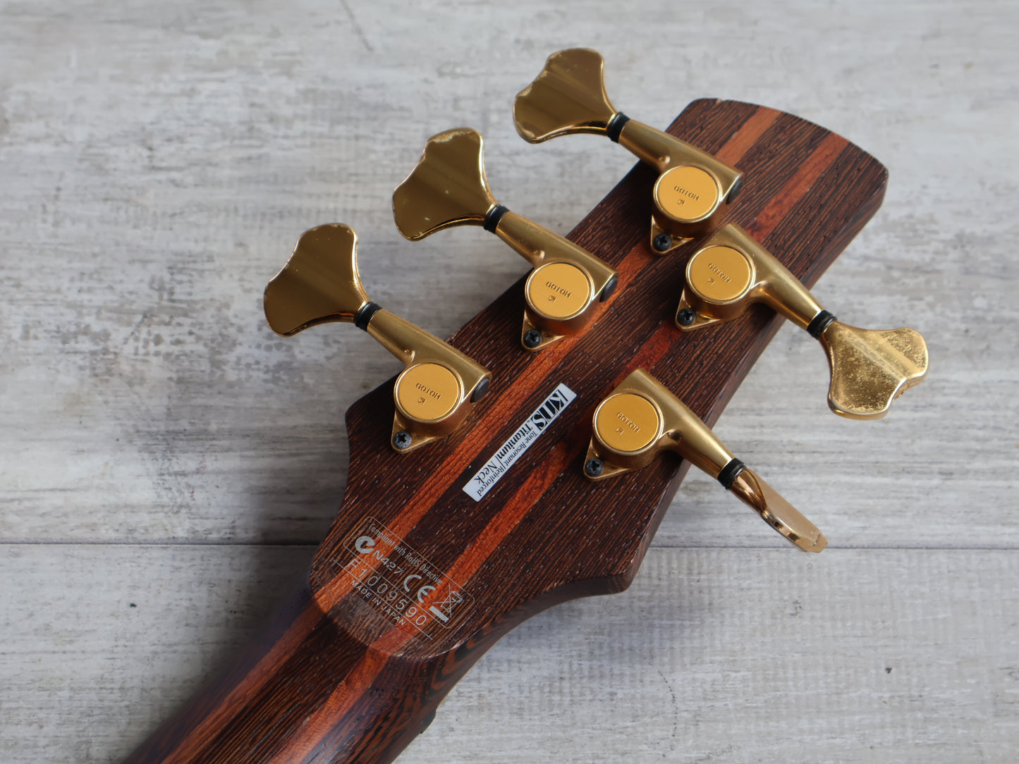 2010 Ibanez SR5000E SDGR Prestige 5-String Bass (Natural Oil Stain)