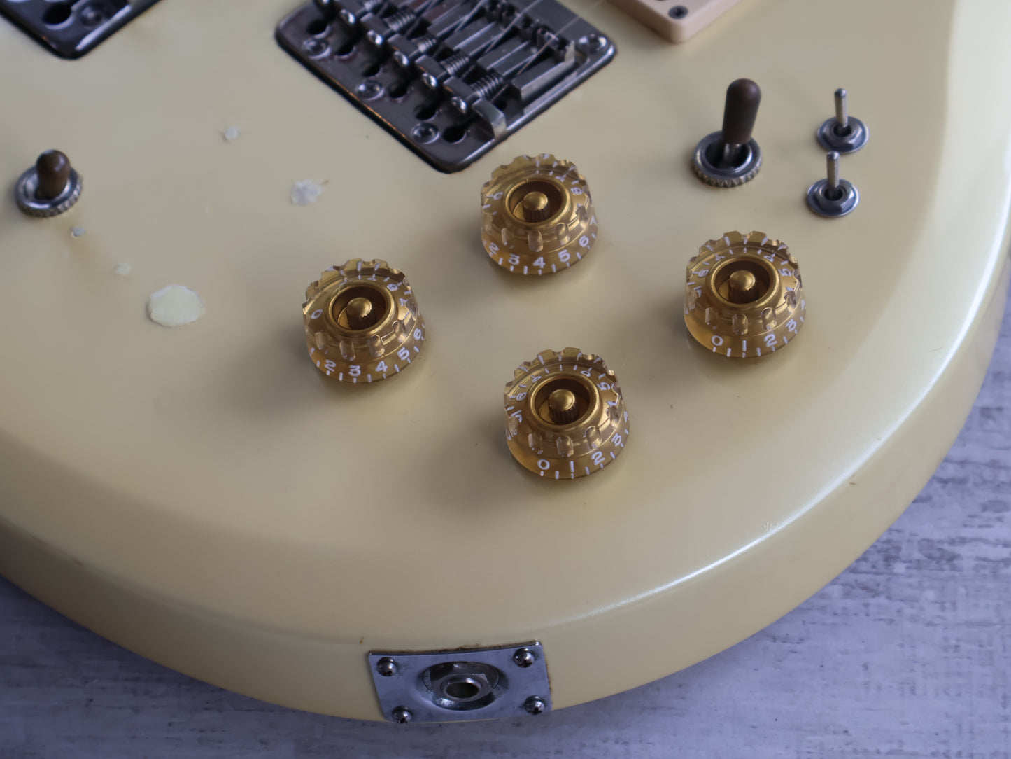 1982 Aria Pro II Japan Cardinal Guitar/Bass Doubleneck Custom Order (Pearl White)