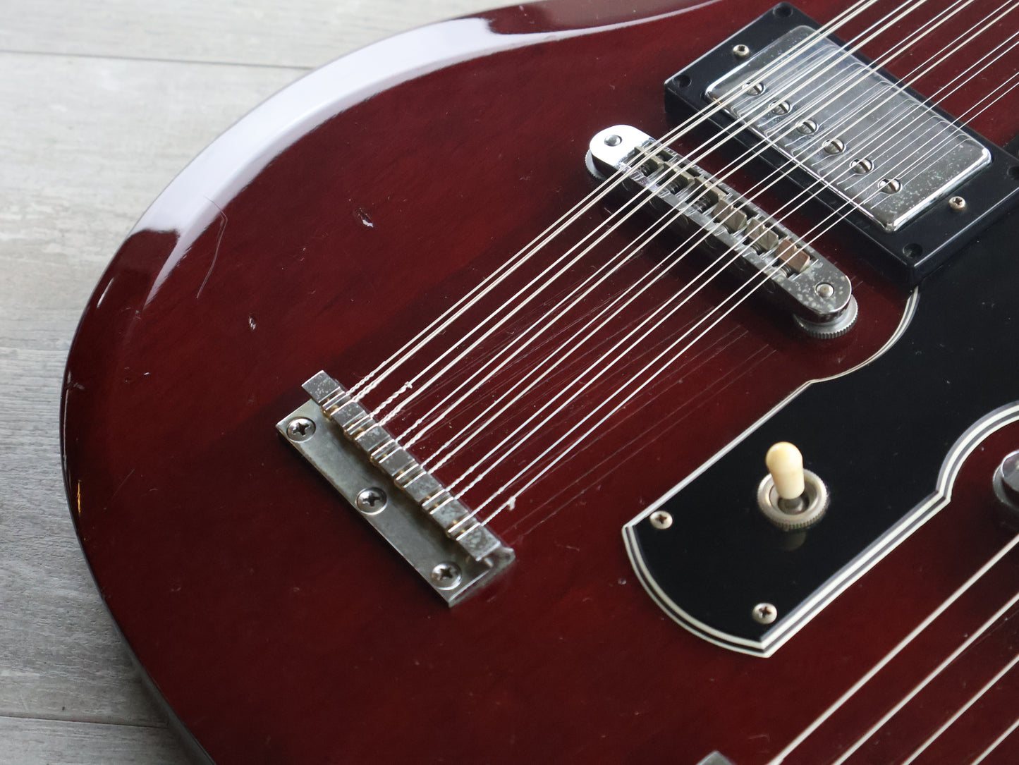 1979 Fernandes Japan FSG-120W Double Neck SG 6/12 (Cherry Red)