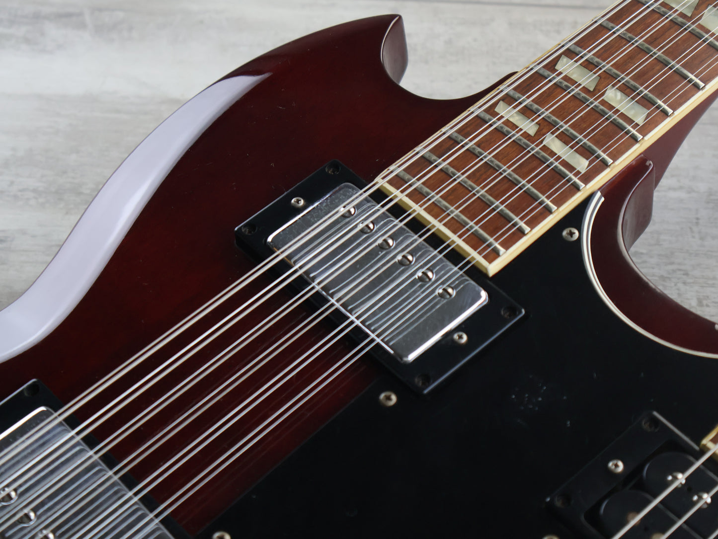 1979 Fernandes Japan FSG-120W Double Neck SG 6/12 (Cherry Red)
