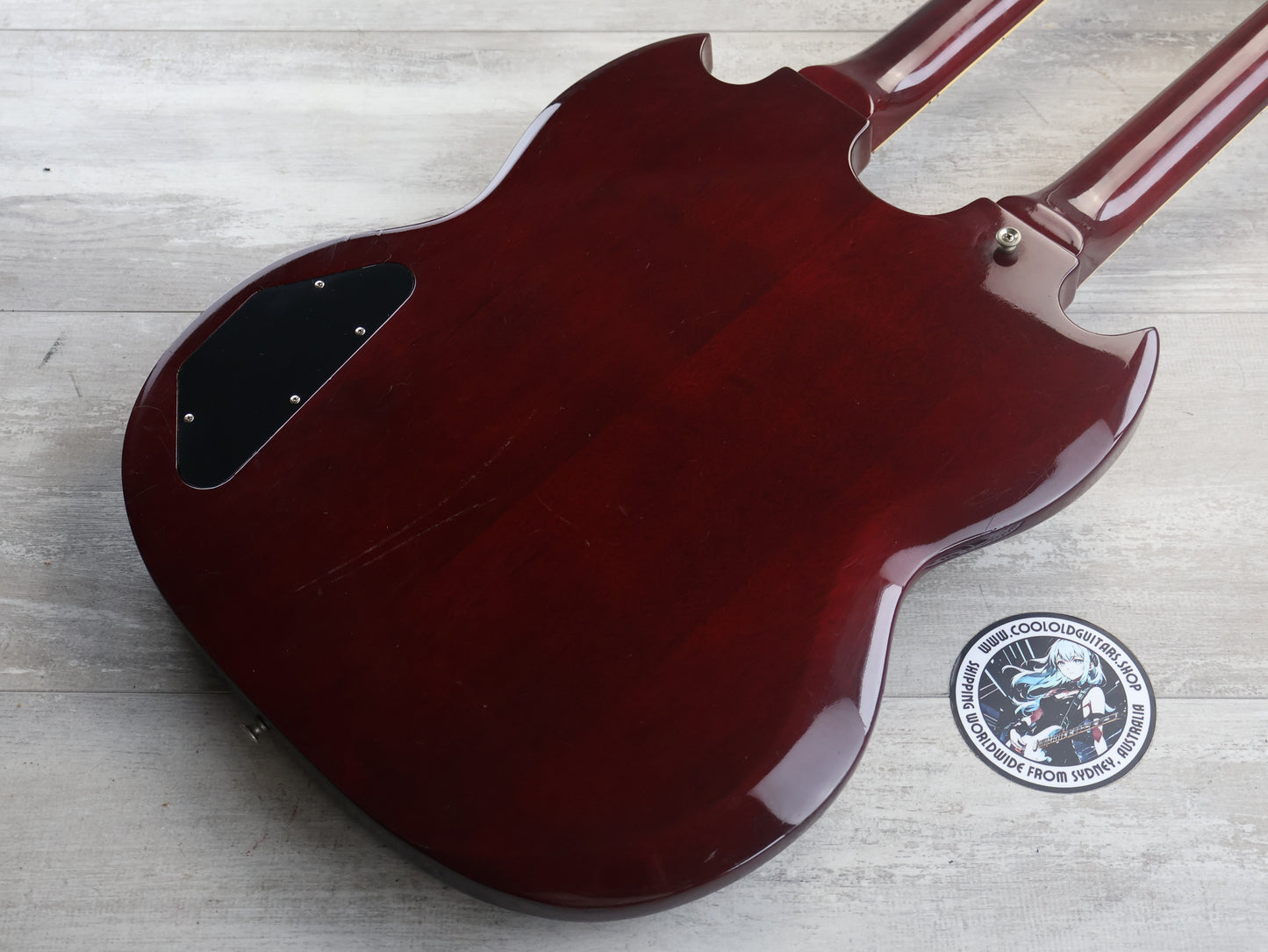 1979 Fernandes Japan FSG-120W Double Neck SG 6/12 (Cherry Red)
