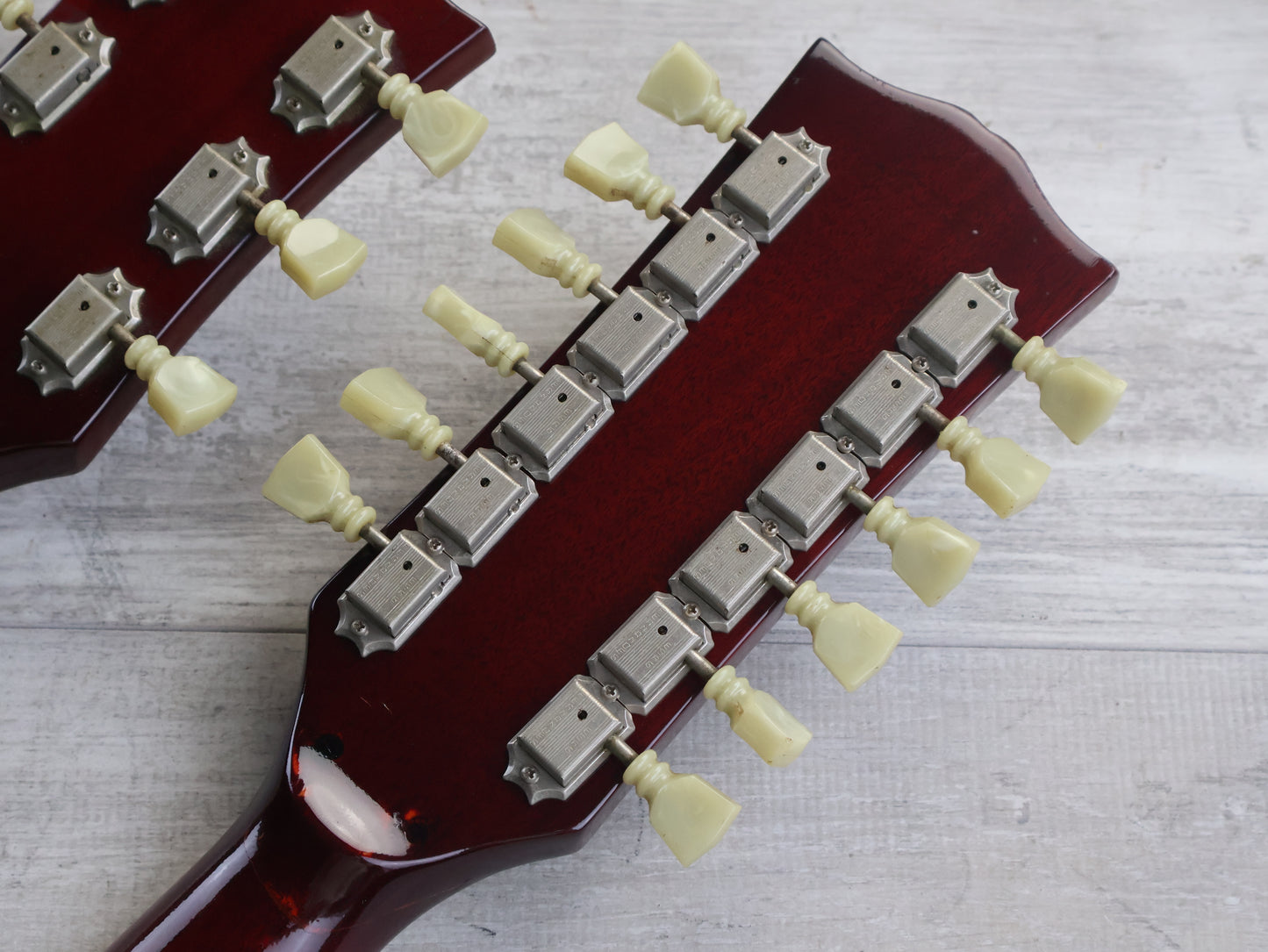 1979 Fernandes Japan FSG-120W Double Neck SG 6/12 (Cherry Red)