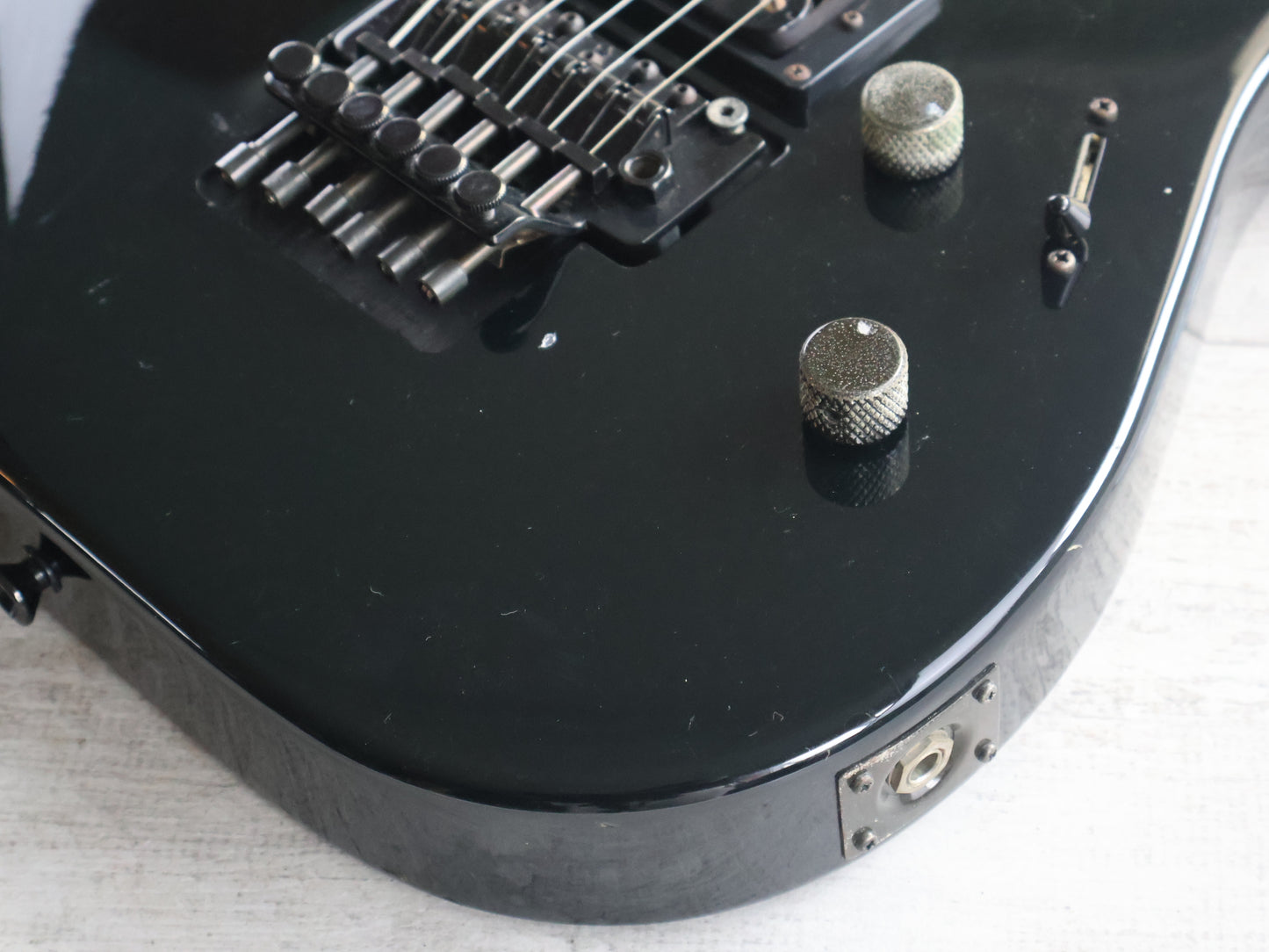 1990 Kramer (by ESP Japan) MK-II B HH Superstrat (Black)