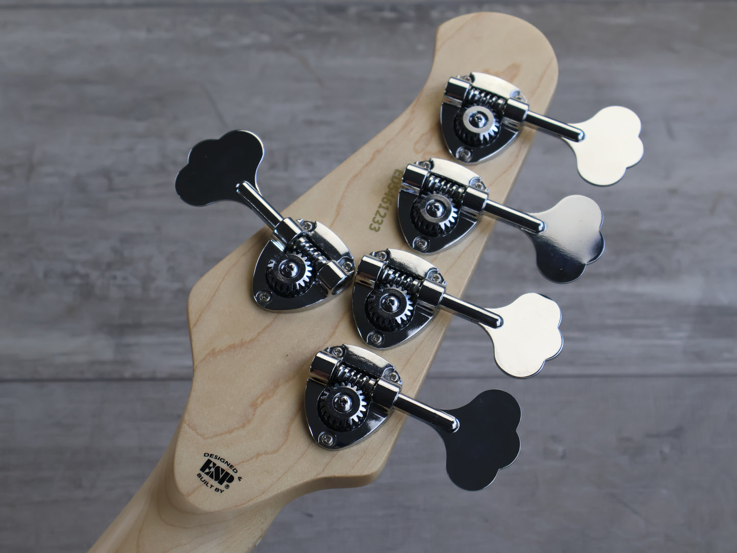 Edwards Japan E-Bardic STPI 5-String Bass - Tetsuya Signature Model (Transparent Pink)