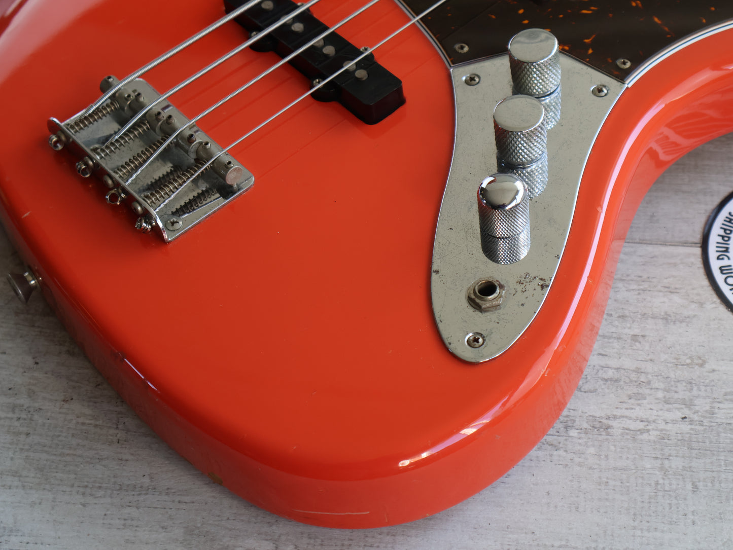 1999 Fender Japan JB75 '75 Reissue Jazz Bass (Fiesta Red)