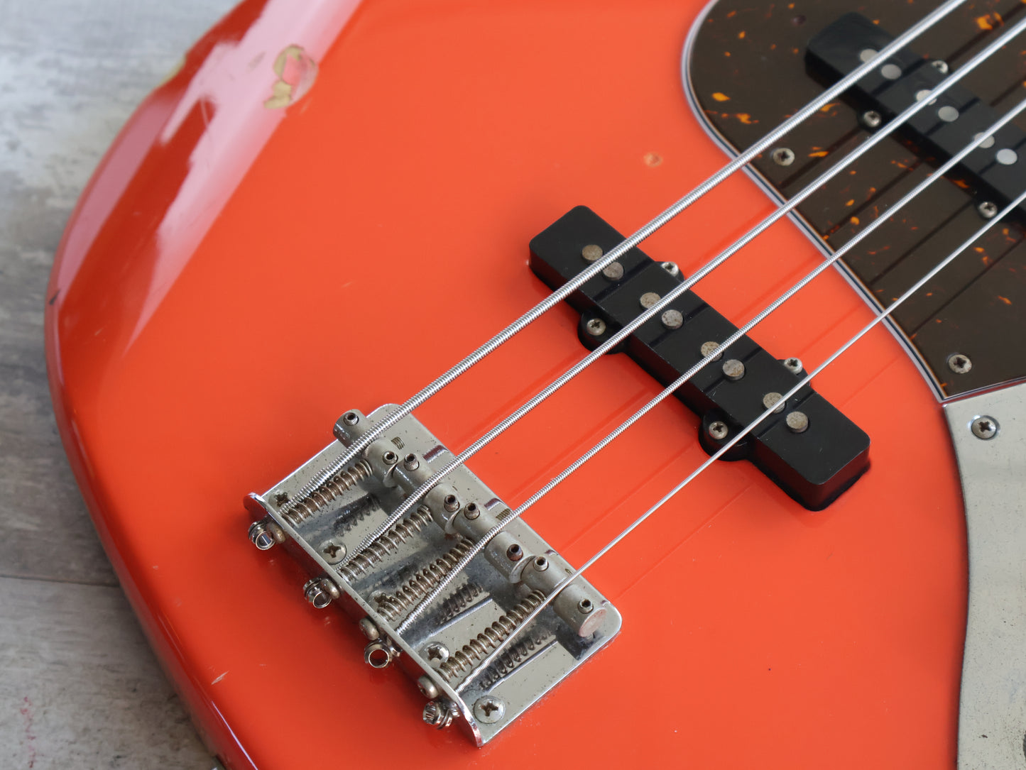1999 Fender Japan JB75 '75 Reissue Jazz Bass (Fiesta Red)