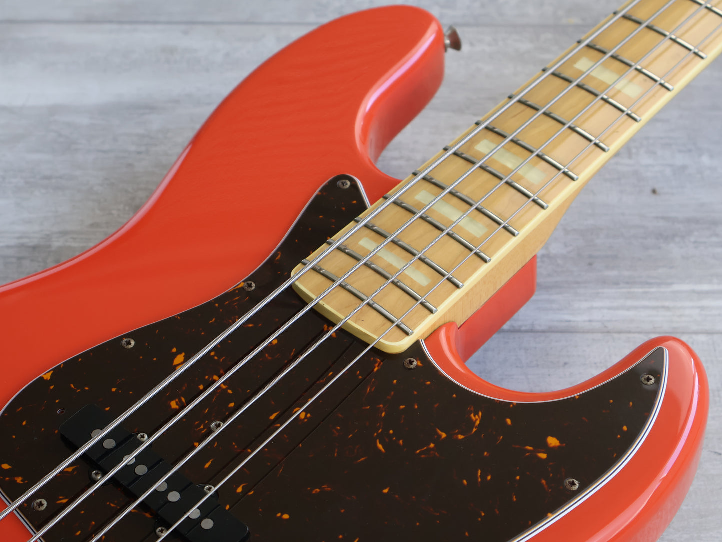 1999 Fender Japan JB75 '75 Reissue Jazz Bass (Fiesta Red)