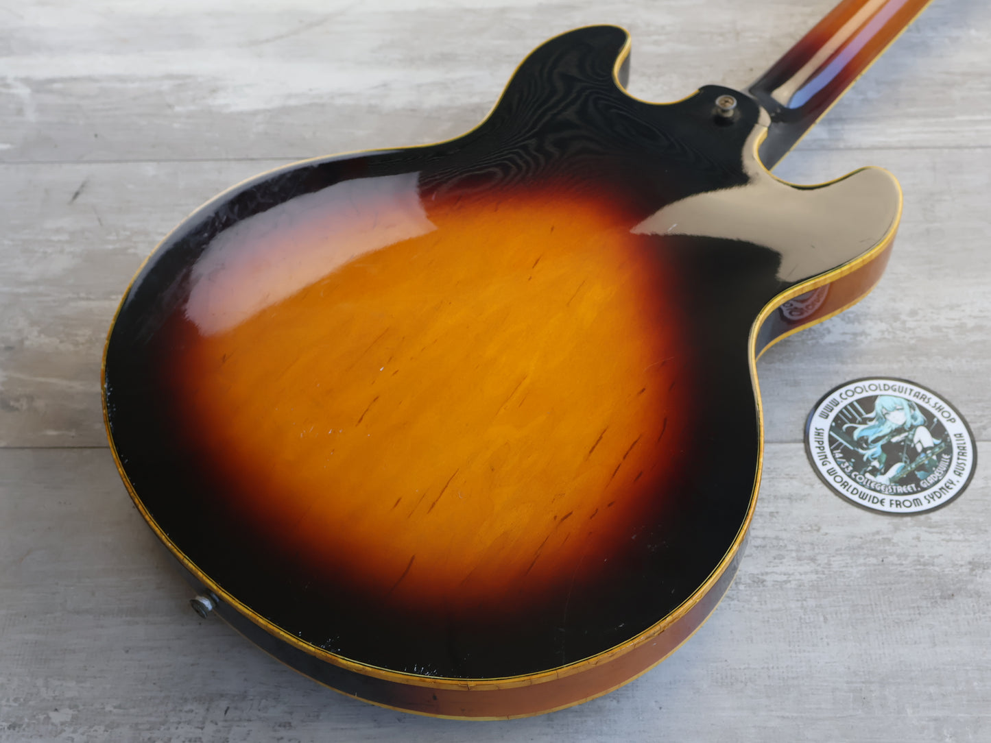 1982 Greco Japan SV-600 Super View Semi-Hollowbody (Sunburst)
