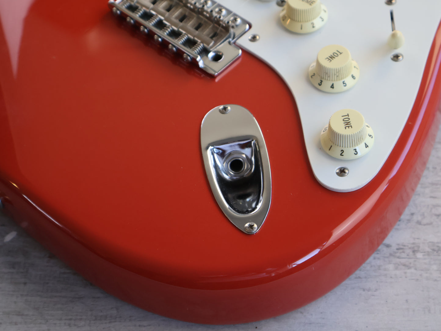 2010 Fender Japan ST57-US '57 Reissue Stratocaster w/USA Pickups (Fiesta Red)
