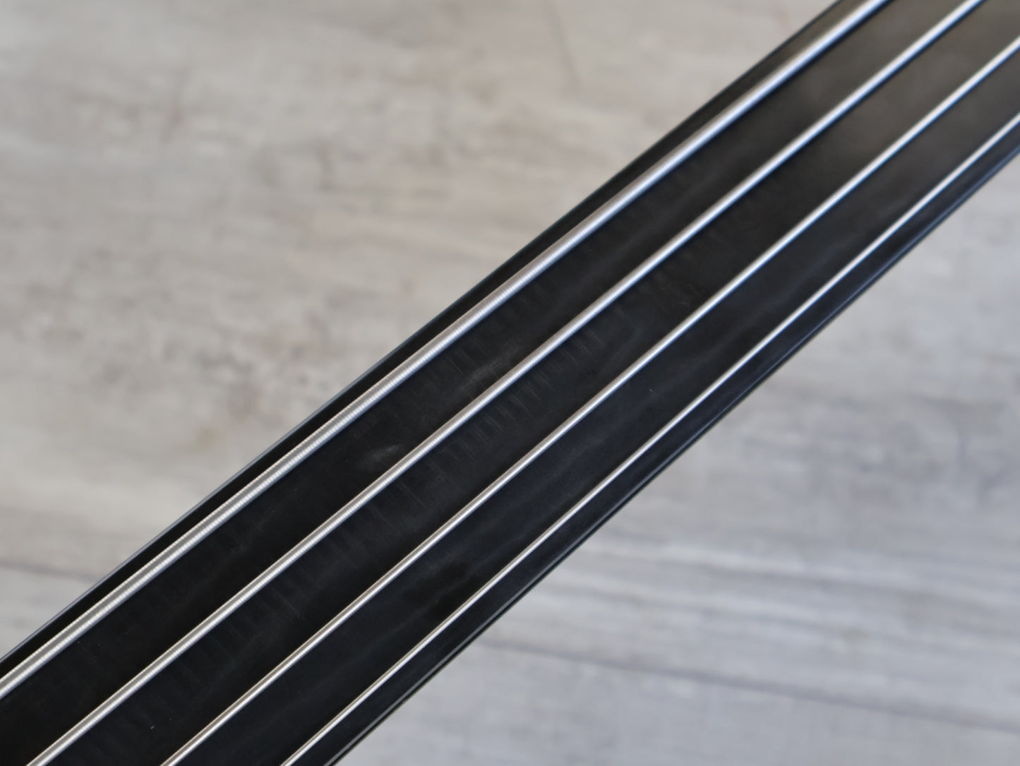 1989 Rockoon Japan (by Kawai) RB-110PZ Fretless Neckthrough Bass (See-Thru Blue)