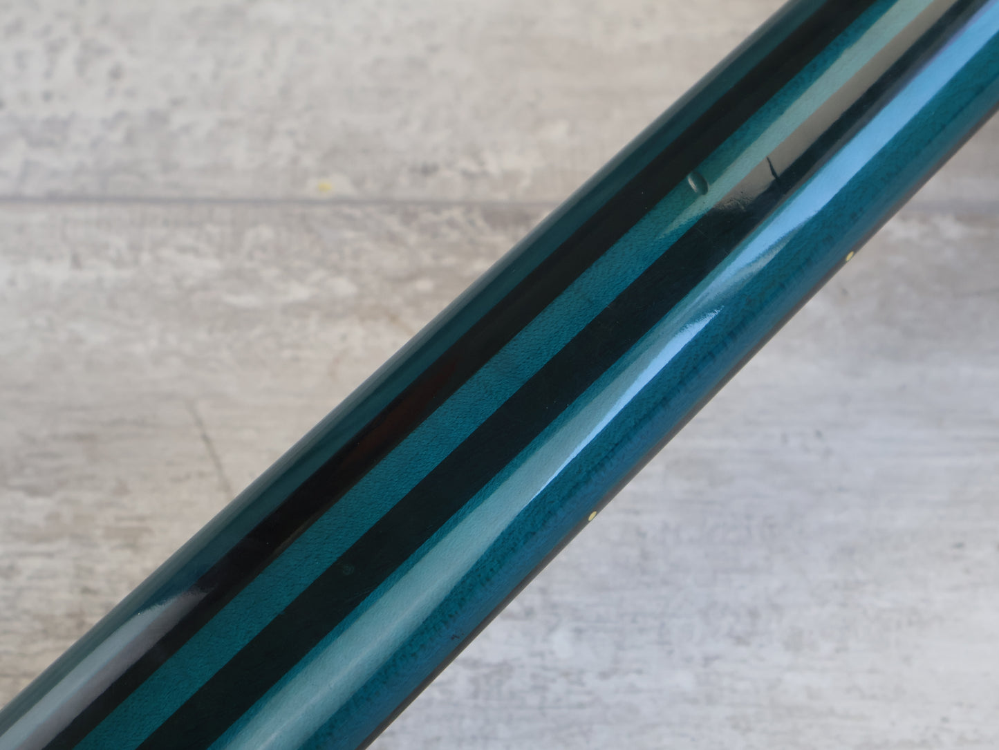 1989 Rockoon Japan (by Kawai) RB-110PZ Fretless Neckthrough Bass (See-Thru Blue)